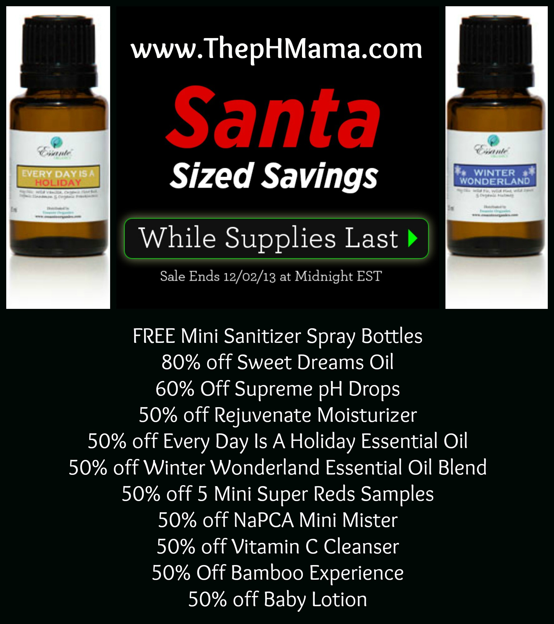 cyber monday, Essante, organic essential oils, beauty, baby, nutrition, work at home, business, deal, 50% off, 60% off, 80% off, free, www.ThepHMama.com